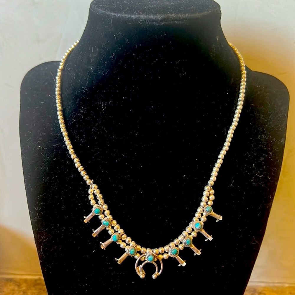 Squash Blossom choker necklace